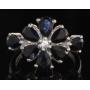 Natural 4.33 ct Sapphire & Diamond Ring