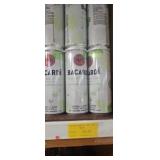 Four cans Bacardi lime
