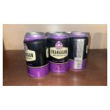 Six cans Okanagan, black cherry