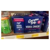 Six cans Georgian Bay vodka smash raspberry