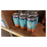 Six cans of Brewsters mexcellent cerveza