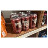 Six cans Brewsters hammerhead, red ale
