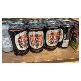 Eight cans of Luckys extra original