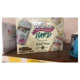 12 cans Arizona hard iced teas three flavours