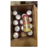 13 cans of peach bod beer