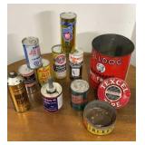 Assorted products and tins some may contain