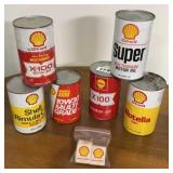 Assorted shell oil products unopened