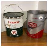 2 texaco pails may contain some product