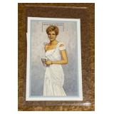 Princess Diana collectable stamp with a