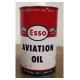 Vintage ESSO aviation oil 1 quart can with wings