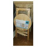 Case of four wooden bar stools you put together