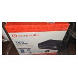 Twin air bed with electric pump