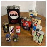 An assortment of WHIZ products some are open