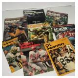 8 CFL Illustrated magazines from 1974-6