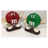 3 M&M collectable (candy dispenser) figurines
