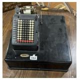 Vintage Adding Machine with Cash Register box