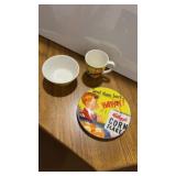 Vintage Kelloggï¿½s plate bowl and cup