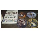 Norman Rockwell book with four plates