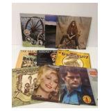 9 Assorted Country Vinyl Records
