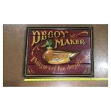 Decoy Makers wooden sign