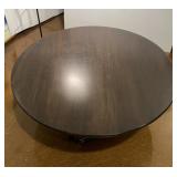 Heavy round coffee table approximately 44 inches