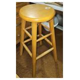 Wooden Stool, 30" tall