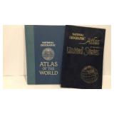 2 National Geographic Atlases
