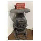 Heavy vintage wood stove kindlestyx included
