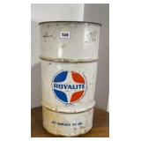 Royalite collector barrel could be used as a