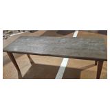 24-in X 72-in Oak top table