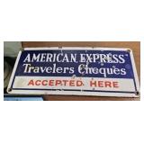 American Express metal sign