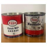 2 Vintage Esso Grease Product Tins