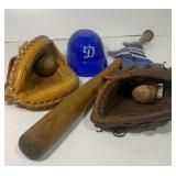 Collection of Baseball - gloves, balls, batï¿½