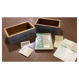 Vintage Eatonï¿½s Catalogue, wooden boxes & orders