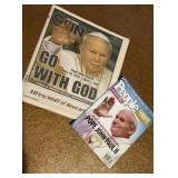 Pope John Paul II newspaper and magazine