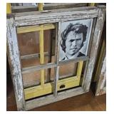 21 x 24.5 Window Frame with Clint Eatwood