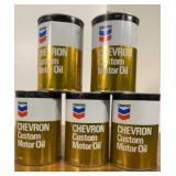 5 Chevron custom motor oil 1 L never opened