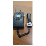 Black rotary telephone vintage