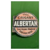The Calgary Albertan The Home Paper metal sign