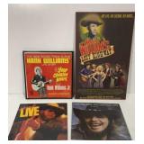 Hank Williams collectables: 2 Records & 2 signs