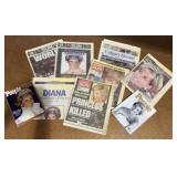 Princess Diana magazines and newspapers