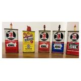 5 household oil containers some new never opened