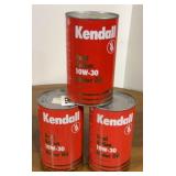 3 Kendall dual action 10W-30 motor oil new
