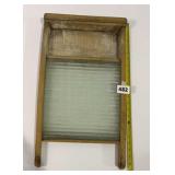Antique Glass/Wood Washboard