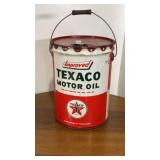 Texaco  collector pail could be used as a garbage
