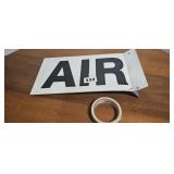 AIR metal sign