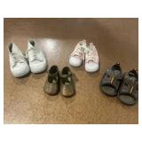 Collection of small Childrenï¿½s Shoes, four pair