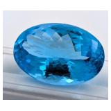 $13,600 Appraisal - 77.28 ct Cert. Royal Blue Tope