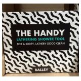 The Handy lathering shower tool