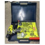 Ryobi drill gun with bits